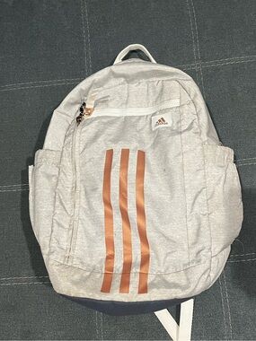adidas backpack white and rose gold Classic 3-Stripe for Laptop, School Travel, 28L : Electronics media devices adidas | Bags | Adidas